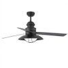 Ventilador De Techo Con Luz Winch Fan Ø 132cms Marron 3 Palas 2xe27 20w Faro 33396