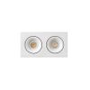 Argon-2 Empotrable Cuadr Orient Blanco 2xgu10/mr16 Faro 43403