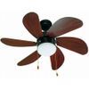 Ventilador De Techo Con Luz Palao Ø810 Marron 6 Palas 1x E14 40w Faro 33185