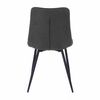 Dupi Pack 4 Sillas Comedor De Tela, Estructura Reforzada Y Respaldo Y Asiento Acolchado. Silla Moderna Modelo Confort. (gris Oscura)