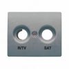 Tapa Toma R/tv - Sat Acero Neptuno Bjc Iris 18320-an