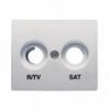 Tapa Toma R/tv - Sat Aluminio Mercurio Bjc Iris 18320-ma