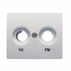 Tapa Toma Tv/fm Aluminio Mercurio Bjc Iris 18330-ma