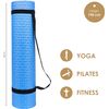 Esterilla De Yoga Antideslizante Con Correa (60 Cm X 190 Cm) - Azul