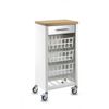 Carrito De Cocina, Carrito Verdulero Kara Armazón Blanco,,olmo