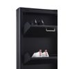 Mueble Zapatero Metálico Kibo, 3 Compartimentos, 3 Colores,,negro