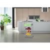 Carrito De Cocina, Verdulero Alesia, Color Aluminio - Verde,,