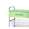 Carrito De Cocina, Verdulero Alesia, Color Aluminio - Verde,,