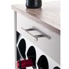 Mueble Botellero Con Ruedas Bacus, Capacidad De 18 Botellas,,negro