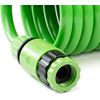 Manguera En Espiral Extensible Verde Claro 15m