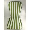 Cojin Silla Con Respaldo 38x50x2.5cm/38x38x2.5cm. Verde/blanco.