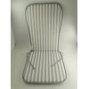 Cojin Silla Con Respaldo 38x50x2.5cm/38x38x2.5cm. Gris/blanco.