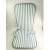 Cojin Silla Con Respaldo 38x50x2.5cm/38x38x2.5cm. Azul Claro/blanco.