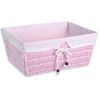 Cajas Organizadoras/cestos Con Forro - Rosa