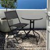 Conjunto De 4 Sillas Plegables De Jardín - Asiento En Metal Y Tela Para Exteriores - Ideal Para Jardín, Balcón O Terraza - Negro