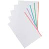 Miquelrius Bloc Recambio Hojas Sueltas - 5 Franjas De Colores Pastel, 100 Hojas De Puntitos Dots, Tamaño A4, Papel 90 G, Con 4 Taladros