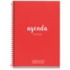 Agenda Escolar Primaria 4º Sv Lettering Rojo