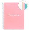 Cuaderno A4 Notebook 5 Emotions Rosa 120 Hojas