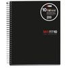 Cuaderno A5 Notebook 10 Pp Negro 200 Hojas