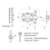 Fac 01353 Cerrojo Fac 307l/80 Con Cadena Retenedora