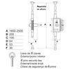 Fac 09587 Cerradura Fac De Sobreponer Mb 86 Pp Uve Multibarra Con 7 Pasadores