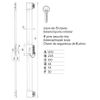 Fac 09593 Cerradura Fac De Sobreponer Mba Pp Uve Multibarra Con 9 Pasadores