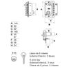 Fac 11021 Cerradura Fac De Sobreponer S90 P Uve