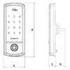 Fac 39001 Cerradura Samsung Electrónica Con Pantalla Táctil De Alta Sensibilidad.