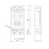 Fac 99351 Escudo Protector Cpm Para Cerraduras De Perfil Metalico Y Bombillos De Perfil Europeo.