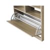 Topkit | Mueble Zapatero Tiber 1ab | Zapatero Con Espejo | Zapatero Recibidor De 1 Puerta Abatible |roble