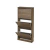 Topkit |mueble Zapatero Congo 50ab| Zapatero Estrecho | Armario Zapatero | Mueble Zapatero 3 Puertas Abatibles. | Roble