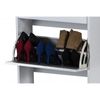 Topkit |mueble Zapatero Volga 51ab| Zapatero Estrecho Alto | Armario Zapatero | Mueble Zapatero 3 Puertas Abatibles. | Blanco