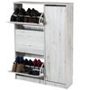 Topkit | Mueble Zapatero Tigris 55ab | Armario Zapatero | Zapatero Con 3 Puertas Abatibles + 1 Vertical | Mozart