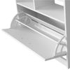 Topkit | Mueble Zapatero Tiber 1ab | Zapatero Con Espejo | Zapatero Recibidor De 1 Puerta Abatible |blanco