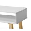 Topkit | Mesa De Centro Con 1 Cajón 2273 | Mesa De Centro | Mesa Auxiliar De Salón |  Blanco Roble