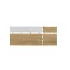 Topkit |cabecero De Cama De 1050 2152 |cabecero De Cama| Cabecero De Madera | Roble/blanco