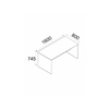 Mesa Oficina Jarama 9001 (ancho 160cm)