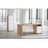 Topkit | Cajonera Jarama 9004 |archivador De Despacho Con Cerradura |mueble Fichero Con Ruedas | Roble Blanco