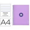Cuaderno Espiral Liderpapel A4 Micro Antartik Tapa Forrada 120h 100 Gr Horizontal 5 Banda4 Taladros Color Lavanda