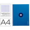 Cuaderno Espiral Liderpapel A4 Micro Antartik Tapa Forrada 80h 90 Gr Cuadro 5mm 1 Banda 4 Taladros Azul Oscuro