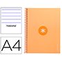 Cuaderno Espiral Liderpapel A4 Micro Antartik Tapa Forrada80h 90 Gr Horizontal 1 Banda 4 Taladros Color Amarillo Clar