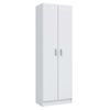 Armario Multiusos Alto Melamina Miroytengo 180x59x37 Cm - Color Blanco