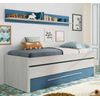 Pack Dormitorio Juvenil Infantil Color Azul Y Blanco (cama Nido + Armario +  Estantería) Somieres Incluidos con Ofertas en Carrefour