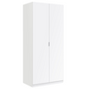 Armario 2 Puertas Abatibles 180x82x52 Cm - Blanco Mate