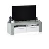 Mueble Tv Ambit Blanco Artik (blanco Mate) - Gris Cemento120 X 40 X 42 Cm