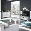 Mueble Tv Ambit Blanco Artik (blanco Mate) - Gris Cemento120 X 40 X 42 Cm