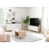 Aparador Brooklyn Blanco Artik (blanco Mate) - Roble Canadian 154 X 74 X 41cm Cm