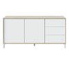 Aparador Brooklyn Blanco Artik (blanco Mate) - Roble Canadian154 X 74 X 41 Cm