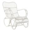 Sillón Dkd Home Decor Blanco Ratán (75 X 85 X 85 Cm)