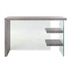 Escritorio Dkd Home Decor Cristal Gris Transparente Mdf Cristal Templado (120 X 50 X 76 Cm)